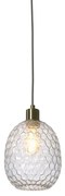 Pendul design decorativ Venice oval, clear