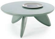 Masuta de cafea rotunda Soraya 2 albastru deschis ø80/h36 cm
