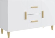 vidaXL Servantă, alb, 100x36x60 cm, lemn compozit