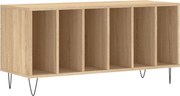 vidaXL Dulap pentru discuri stejar sonoma 100x38x48 cm, lemn prelucrat