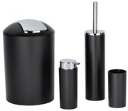 WENKO 24078800 - Set CALVO 6,5 x 13 cm, negru/crom lucios