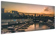 Tablou - orașul port (120x50 cm)