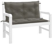 vidaXL Pernă bancă de grădină 2buc melanj gri închis 100x50x7cm textil