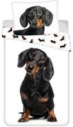 Câine Dachshund husa de pilotă 140×200cm, 70×90 cm