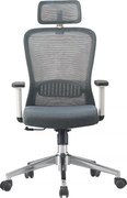 RESIGILAT- Scaun ergonomic, spătar Mesh, Gri/Alb