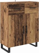 vidaXL Bufet cu sertar Lemn Vechi 69,5 x 34 x 90 cm Lemn compozit