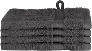 vidaXL Prosop pentru musafiri SOLUND 4 pcs Antracit 15 x 21 cm 550 gsm