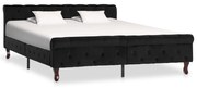 vidaXL Cadru de pat, negru, 160 x 200 cm, catifea