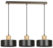 Lustră pe cablu TORIN 3xE27/15W/230V negru