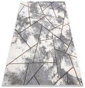 Covor NOBLE modern 1518 67 Vintage, geometriai - structural două niveluri cremă / gri