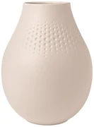 Vază înaltă Perle Manufacture Collier bej, înălțime. 15,9 cm - Villeroy & Boch