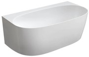 Omnires Valencia M+ cada de perete 158x86 cm ovala alb VALENCIAWPBP