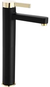 Baterie Polo negru/gold înaltă – H 28 cm