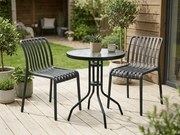 Set de gradina TREGO ISLAND - 2 scaune si masa rotunda ø 60 cm, antracit