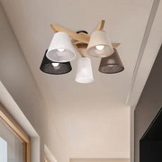 Lustră aplicată Brilagi ANTHONY 5xE14/40W/230V stejar