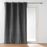 Draperie gri antracit din catifea 140x260 cm Olympe – douceur d'intérieur
