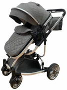Carucior 2 in 1 transformabil in mod sport, 0-36 luni, Gri - CPC-16-gri