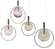 Lustra LUX, Lemn, Sticla fuzionata, Dreamy 48x65cm