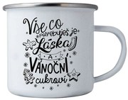 Cană de Crăciun din tablă Bohemia Gifts  - Dragoste și Crăciun, 350 ml