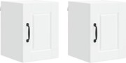 vidaXL Dulap de bucătărie 2 pcs Alb 30 x 31 x 40 cm Lemn compozit