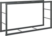 vidaXL Rastel pentru lemne de foc, negru,110x30x61 cm, oțel