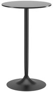 HOMCOM Masa de bar rotunda masa de bistro inaltata masa de bucatarie stil contemporan blat vopsit si cadru din otel | Aosom Romania