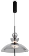 Lustra/Pendul LED design modern decorativ Bangkok 40cm, fumuriu