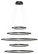 Lustra XXL cu 5 inele LED si telecomanda HALO PENDANT BK 150+120+100+80+60 CCT