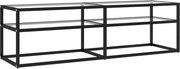vidaXL Comodă TV, transparent, 140x40x40,5 cm, sticlă securizată