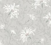 Tapet Fairhaven, Grey Luxury Floral, 1838 Wallcoverings, 5.3mp / rola