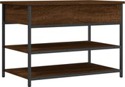 vidaXL Bancă de pantofi, stejar maro, 70x42,5x50 cm, lemn prelucrat