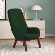 vidaXL Scaun de relaxare, verde închis, catifea