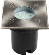 Kanlux 18192 - Lampă LED de exterior GORDO, încastrabilă și rezistentă la trafic, 1W, 230V, 9,5x9,5 cm, IP67, inox