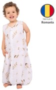 Sac de dormit cu picioare de vara din muselina 18-36 luni Kidizi Birdy, 0.5 tog