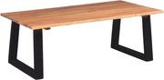 vidaXL Măsuță de cafea din lemn solid de acacia, 110 x 60 x 40 cm
