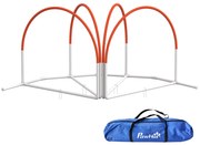 PawHut Kit de Antrenament cu Obstacole pentru Animale de Companie, Set Echipament de Agilitate pentru Câini, 89x69x99 cm, Portoccaliu | Aosom Romania