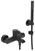 Baterie cada - dus Ideal Standard Ceraline finisaj negru mat cu set de dus