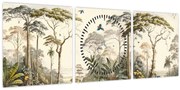 Tablou - Pădurea tropicală amazoniană (cu ceas) (90x30 cm)