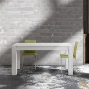 MASA FABIOLA - EXTENSIBILA FINISAJ BRAD PERIAT - ALB PERIAT - 180 cm / 90 cm / 77 cm