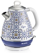 Cana electrica Ariete VINTAGE 2869/0C, 2000W, 1.7 L, Filtru detasabil, Fereastra apa, 360° rotire, Alb/Albastru