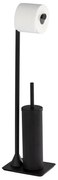 WENKO 23710100 - Perie WC HELLA, 15 x 69 cm, neagră