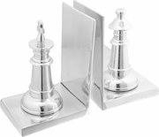 vidaXL Suporturi pentru cărți 2 pcs Argintiu 11 x 12 x 19,5 cm