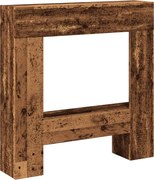 vidaXL Mască de șemineu, lemn vechi, 81x18x82 cm, lemn prelucrat