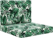 vidaXL Perna pentru canapea de exterior 2 pcs Model cu frunze