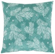 Pernă cu umplutură cu motive de Crăciun Ramuri 45x 45 cm, verde