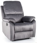 Scaun rabatabil Bud Velvet, gri