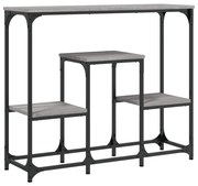 vidaXL Măsuță consolă, gri sonoma, 89,5x28x76 cm, lemn prelucrat