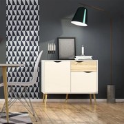 Comoda alba OSLO 75387 cu 1 sertar