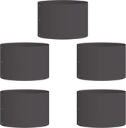 vidaXL Inele pentru vaze 5 pcs Negru 30 x 30 x 20 cm