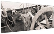 Tablou - Cârma de barcă cu vele (120x50 cm)